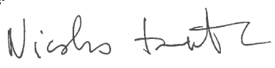 Signature of Nicolas Toutant