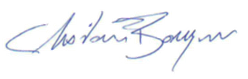 Christian Bourque's signature