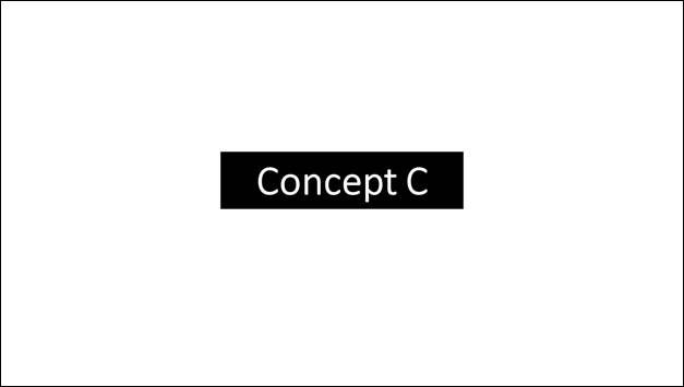 Diapositive intitule Concept C.