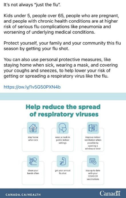 Help reduce the spread of respiratory viruses