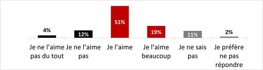 Figure 17 : Sur l'échelle suivante, à quel point cette infographie te plaît-elle?