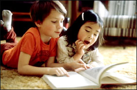 children reading