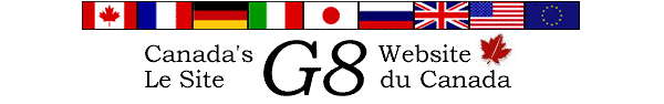 Canada, France, Germany, Italy, Japan, Russia, UK, USA, European Union flags
